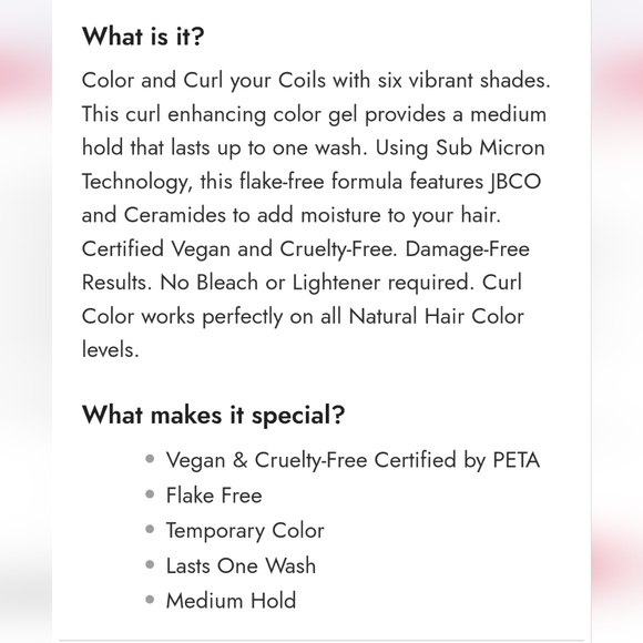 As I Am 6oz Curl Color in Hot Red - Picture 2 of 5